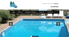 Desktop Screenshot of bluewaterpools-spas.com